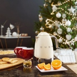 Smeg KLF04CREU Elkedel m. Temperatur 1,7L Creme