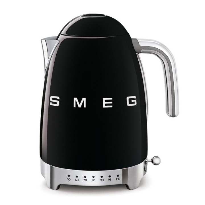 Smeg KLF04BLEU Elkedel m. Temperatur 1,7L Sort