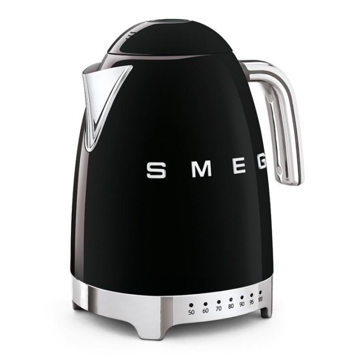 Smeg KLF04BLEU Elkedel m. Temperatur 1,7L Sort