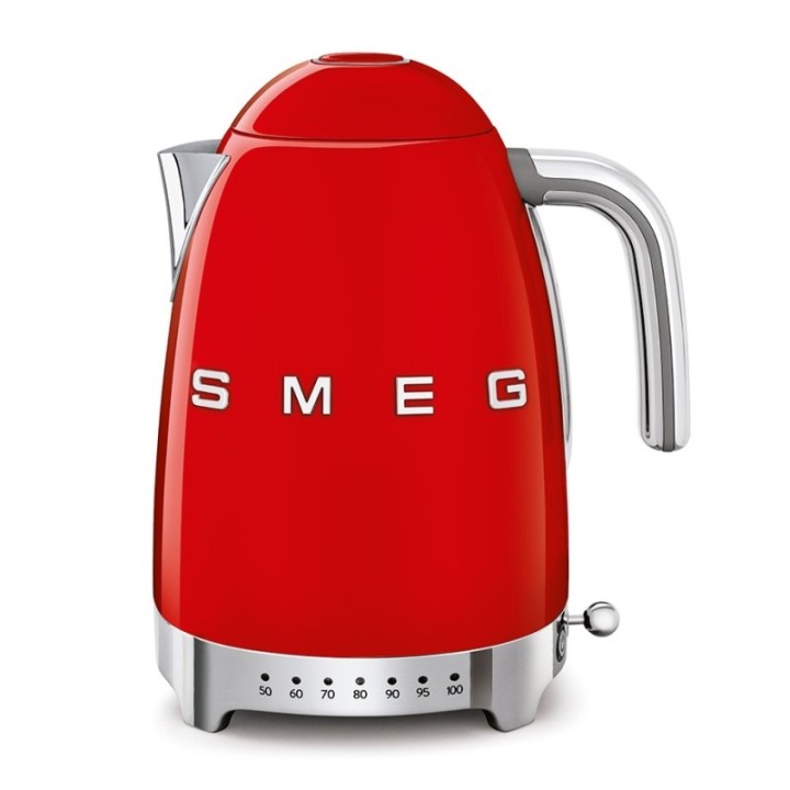 Smeg KLF04RDEU Elkedel m. Temperatur 1,7L Rød