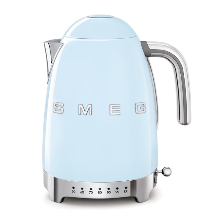 Smeg KLF04PBEU Elkedel m. Temperatur 1,7L Pastelblå