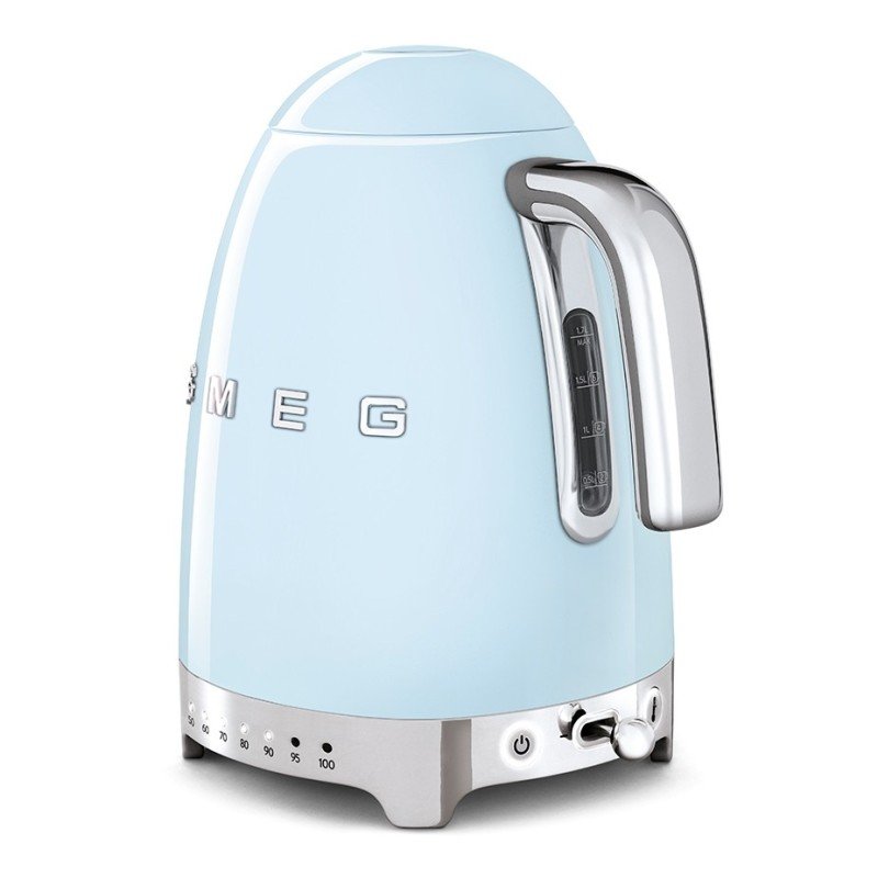 Smeg KLF04PBEU Elkedel m. Temperatur 1,7L Pastelblå