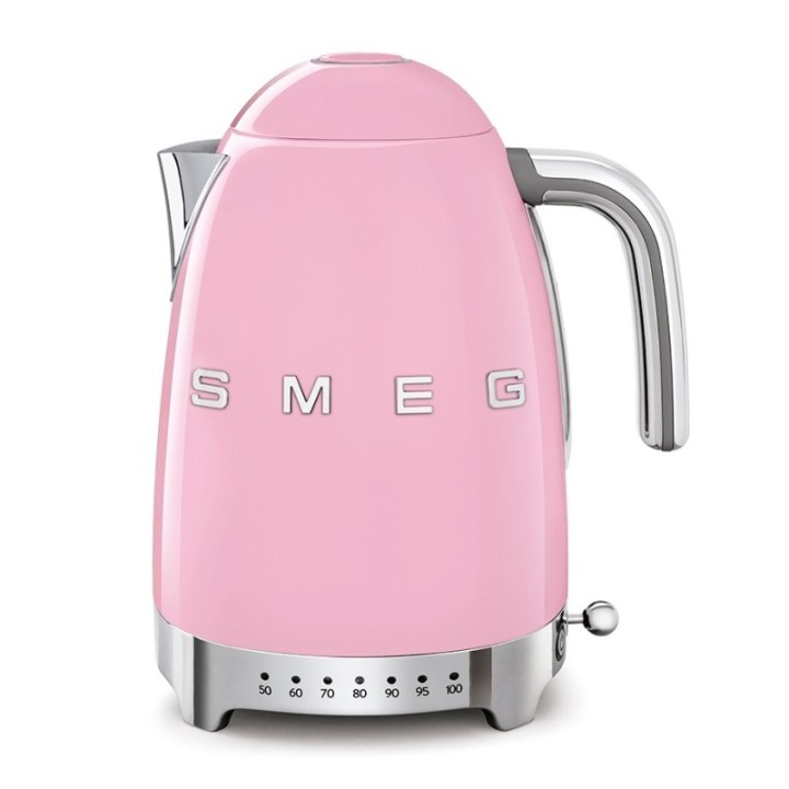 Smeg KLF04PKEU Elkedel m. Temperatur 1,7L Rosa