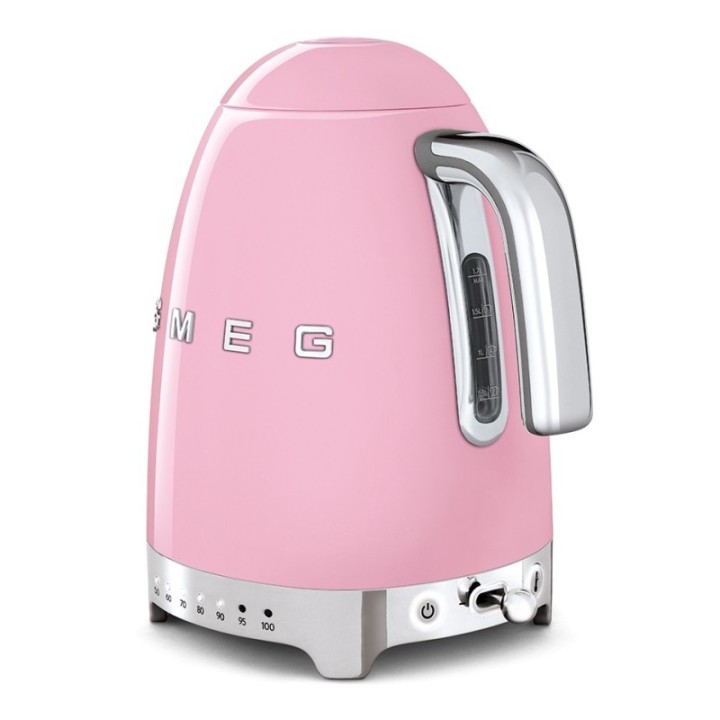 Smeg KLF04PKEU Elkedel m. Temperatur 1,7L Rosa