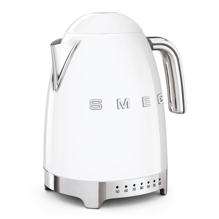 Smeg KLF04WHEU Elkedel m. Temperatur 1,7L Hvid