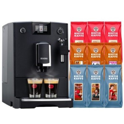 Nivona NICR 550 Mat Sort Espressomaskine Inkl. 4,2kg Rigtig Kaffe