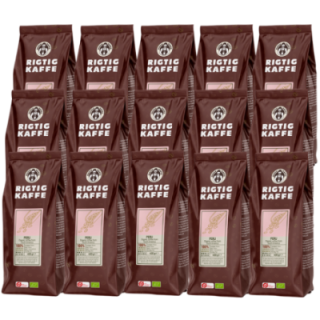 Rigtig Kaffe Organic Peru 15x400g Hele kaffebønner