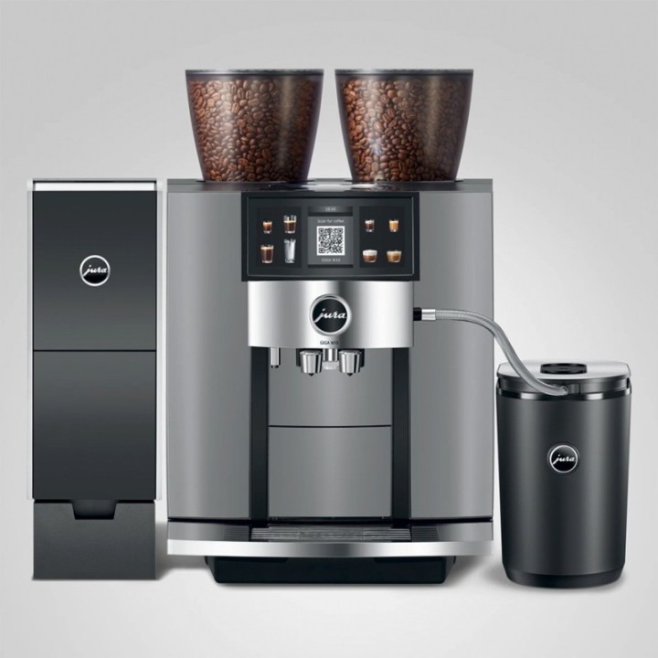 Jura Giga W10 (EA) Diamond Silver Espressomaskine Inkl. Startpakke