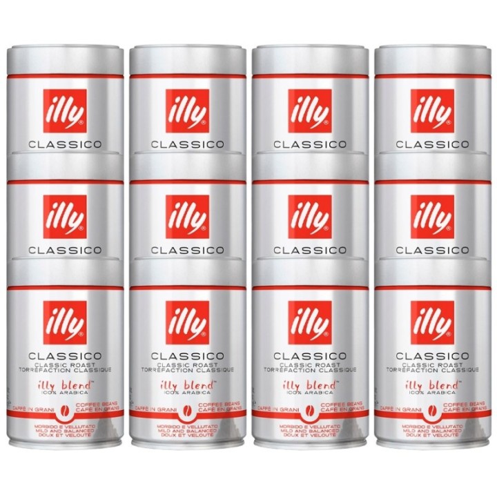 Illy Espresso Classico 12x250g Hele kaffebønner