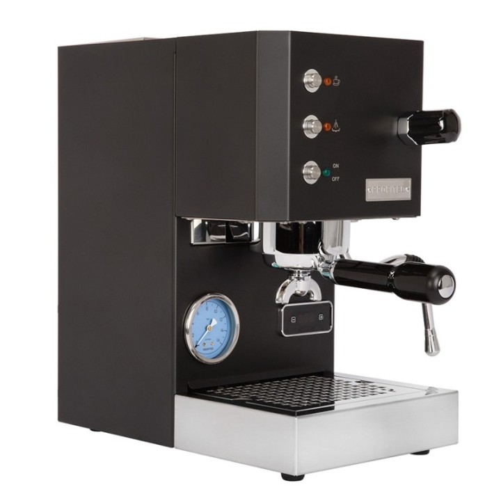 Profitec GO Mat Sort Espressomaskine Model 2025 Inkl. Eureka Mignon Zero 55s Mat Sort Espressokværn, Kaffevægt & Baristaudstyr