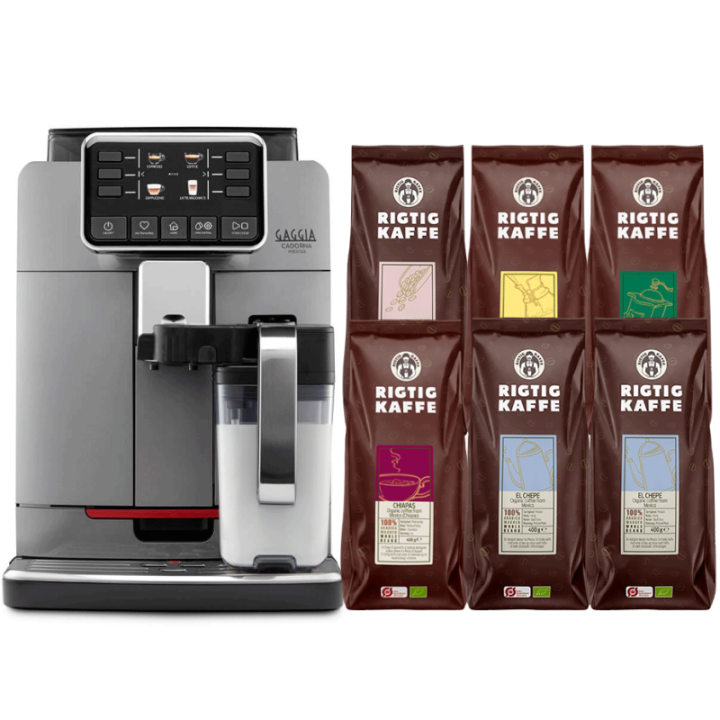 Gaggia Cadorna Prestige Espressomaskine Inkl. 6x400g Rigtig Kaffe Organic
