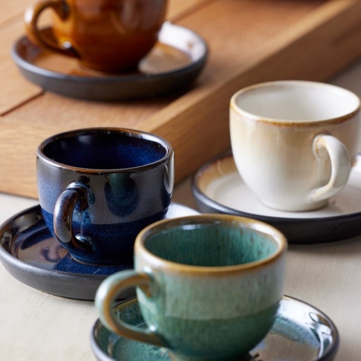 Bitz Espresso m. underkop 7 cl 6 stk Mørkeblå/Sort