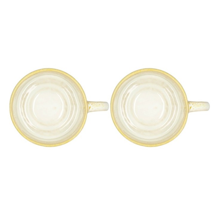 Villa Collection Styles Krus m. Hank 16 cl 2 Stk Gul/Creme