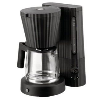 Alessi Plissé Kaffemaskine Sort