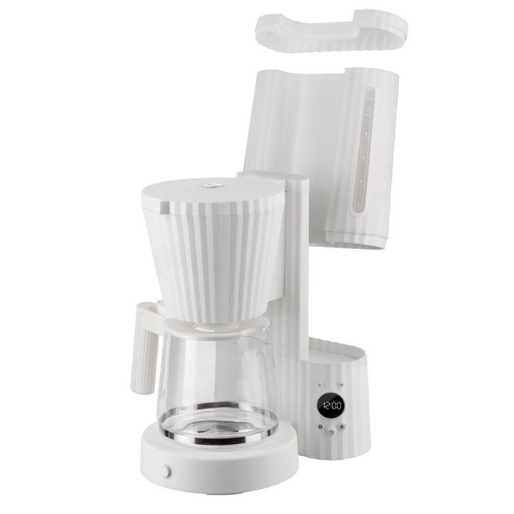 Alessi Plissé Kaffemaskine Hvid