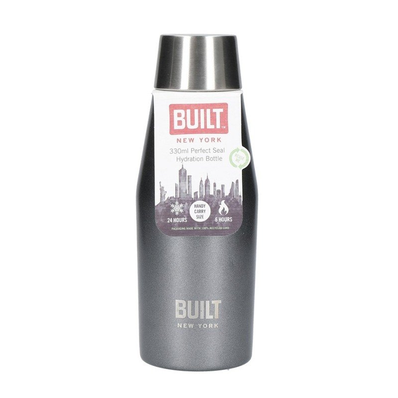 BUILT Perfect Seal Termoflaske 0,33 L Charcoal