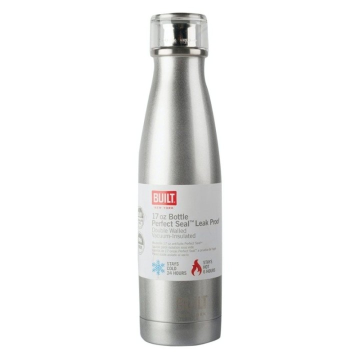 BUILT Perfect Seal Termoflaske 0,5 L Silver