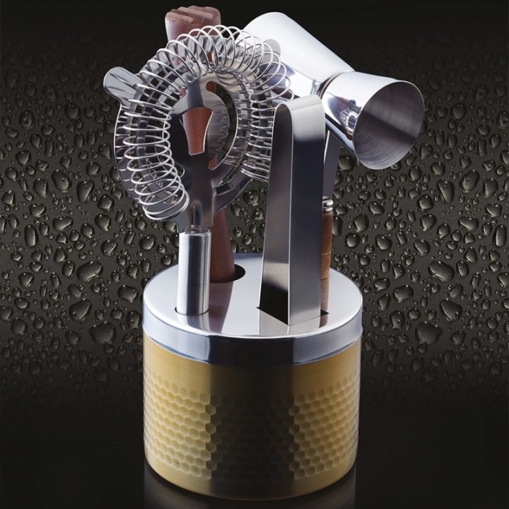 BarCraft Barsæt 5 Dele Guld