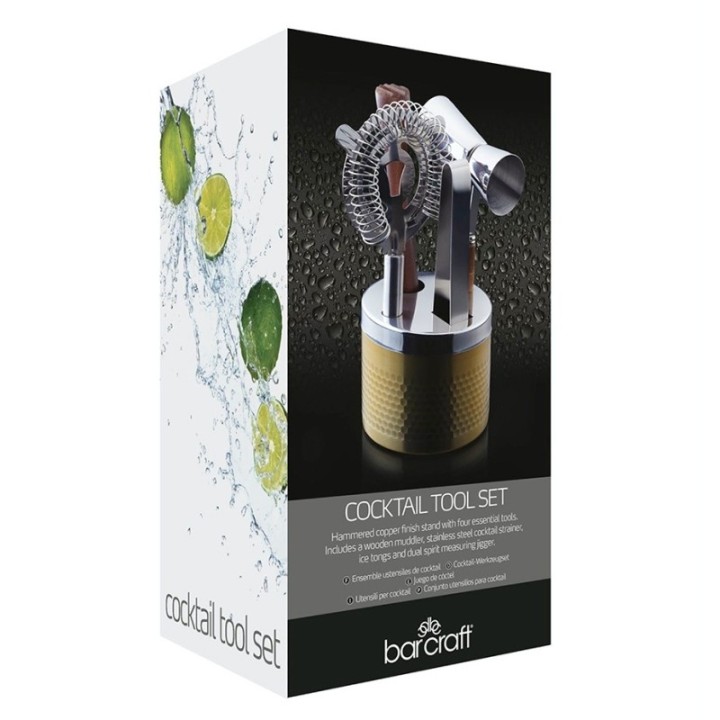 BarCraft Barsæt 5 Dele Guld