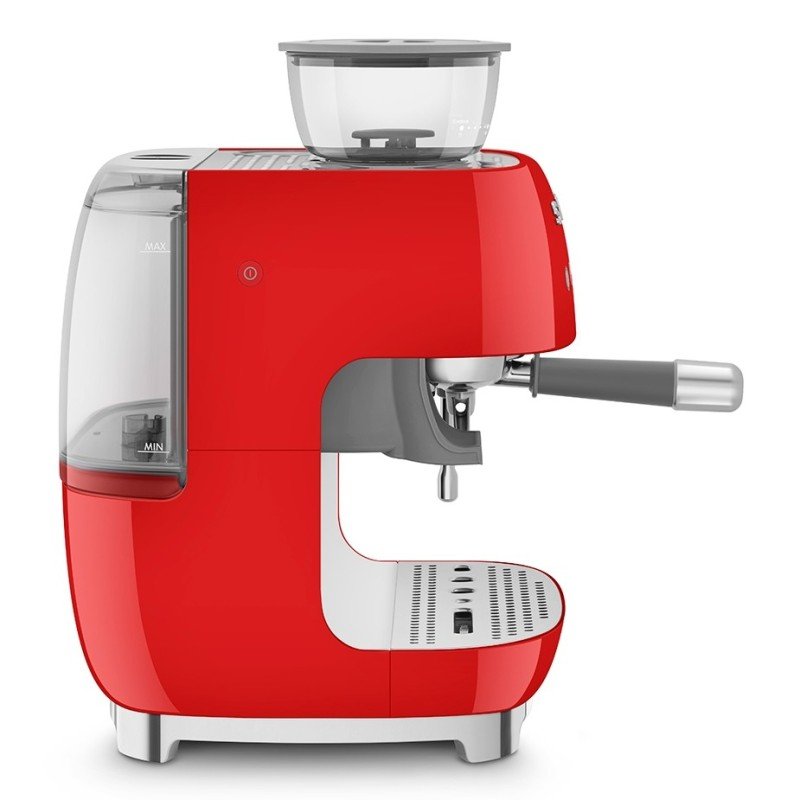 Smeg EGF03RDEU Manuel espressomaskine Inkl. Kværn Rød