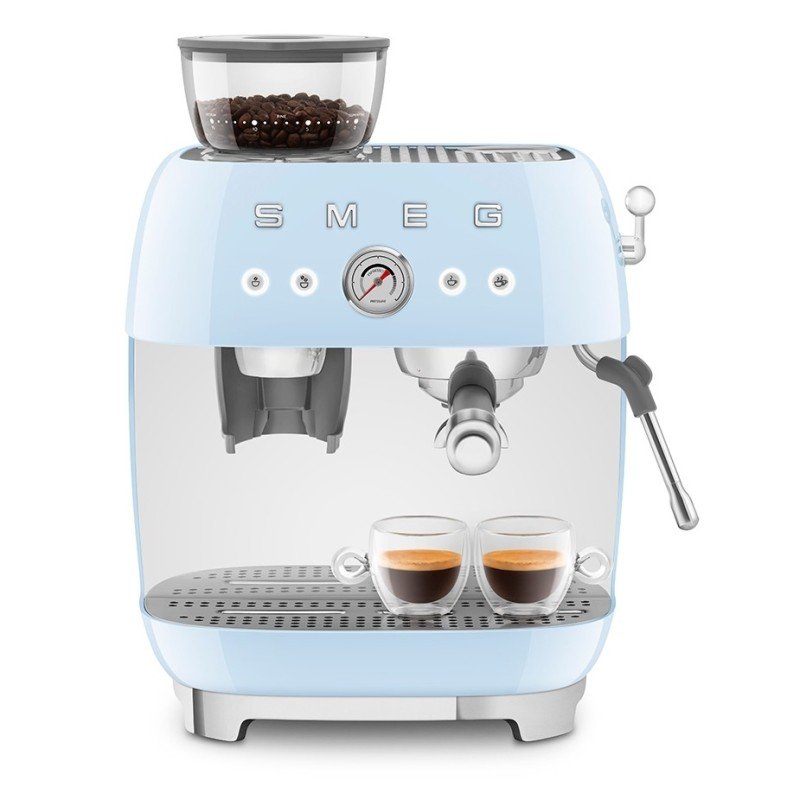 Smeg EGF03PBEU Manuel espressomaskine Inkl. Kværn Pastelblå