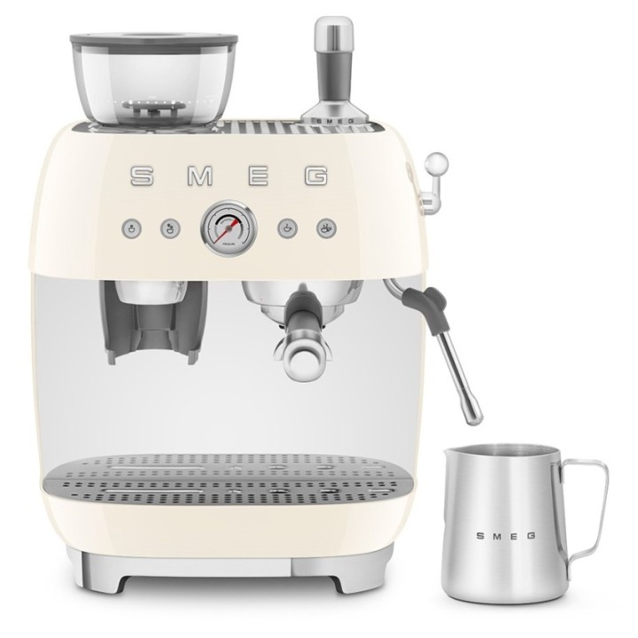 Smeg EGF03CREU Manuel espressomaskine Inkl. Kværn Creme
