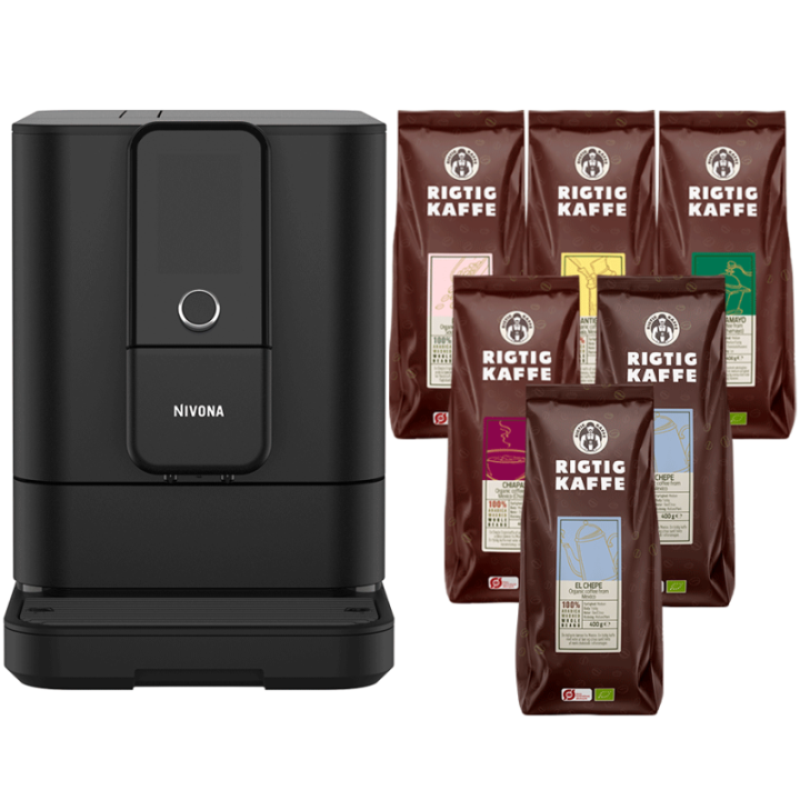 Nivona NIVO 8101 Sort Inkl. 6x400g Rigtig Kaffe Organic