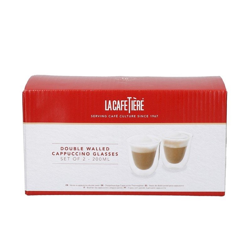 La Cafetière Dobbeltvægget Cappuccino 20 cl 2 Stk