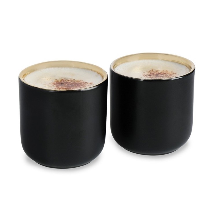 La Cafetière Dobbeltvægget Espressokop 11 cl 2 Stk Sort/Guld