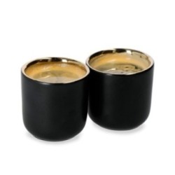 La Cafetière Dobbeltvægget Espressokop 7 cl 2 Stk Sort/Guld