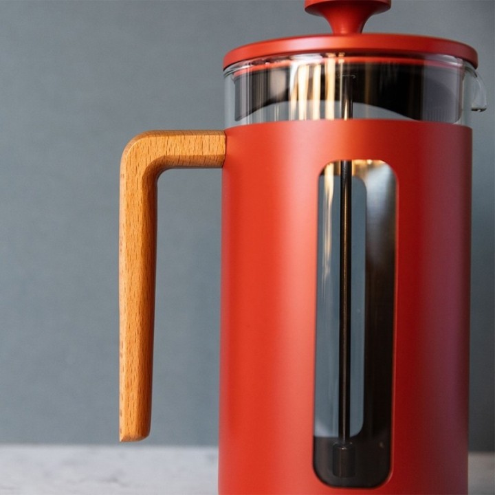 La Cafetière Pisa 3 Kop. Stempelkande Rød