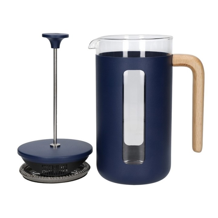 La Cafetière Pisa 8 Kop. Stempelkande Navy