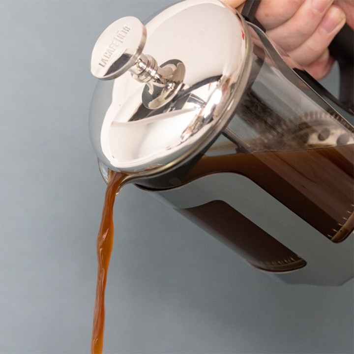 La Cafetière Roma 4 Kop. Stempelkande Rustfrit Stål