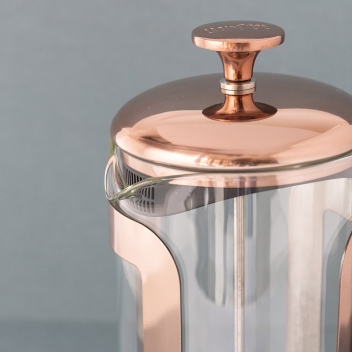 La Cafetière Roma 8 Kop. Stempelkande Kobber