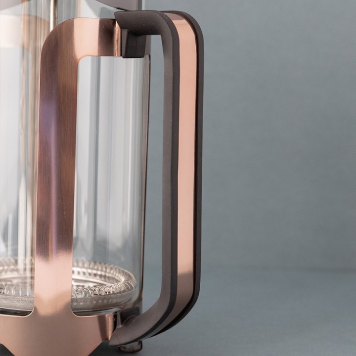 La Cafetière Roma 8 Kop. Stempelkande Kobber