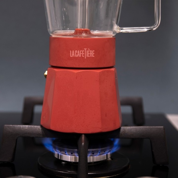 La Cafetière Verona 6 Kop. Espressokande Rød