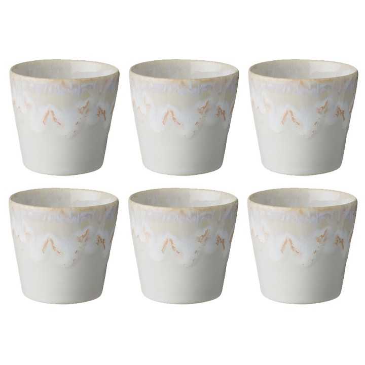 Costa Nova Gres Espressokopper 6 stk 0,10L Hvid