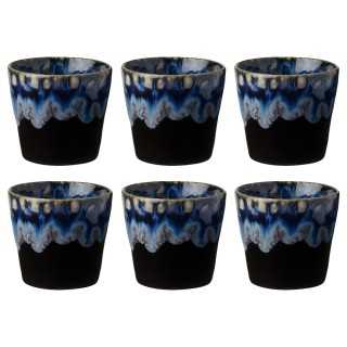 Costa Nova Gres Espressokopper 6 stk 0,10L Sort