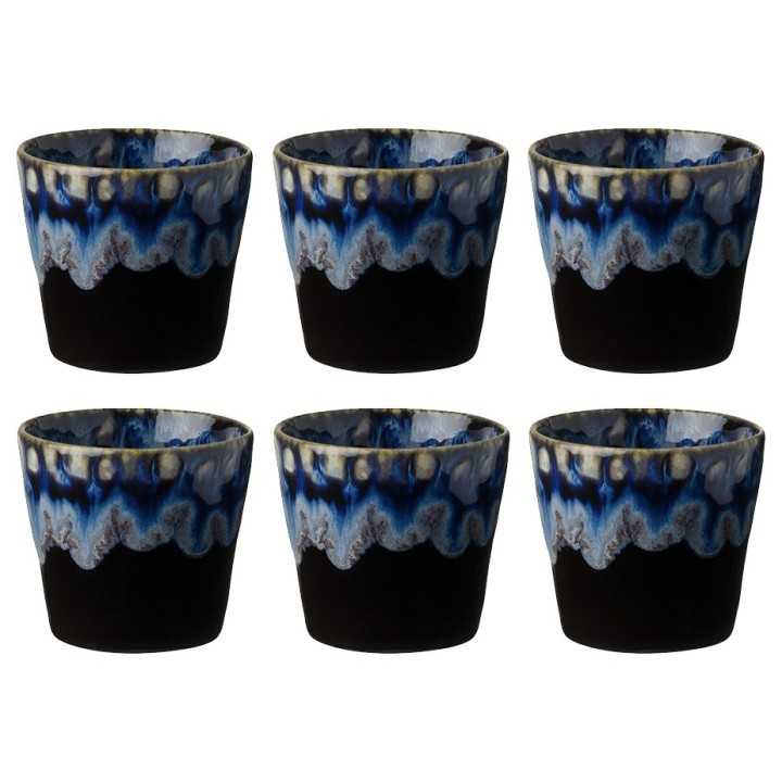 Costa Nova Gres Espressokopper 6 stk 0,10L Sort
