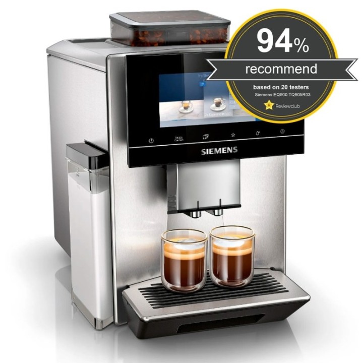 Siemens TQ905R03 EQ900 s500 Espressomaskine Inkl. 6x400g Rigtig Kaffe Organic