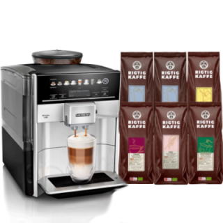 Siemens TE653M11RW EQ6 s300 Espressomaskine Inkl. 6x400g Rigtig Kaffe Organic