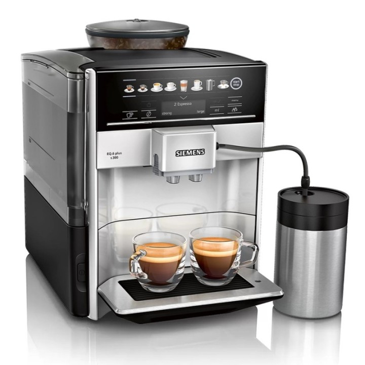 Siemens TE653M11RW EQ6 s300 Espressomaskine Inkl. 6x400g Rigtig Kaffe Organic
