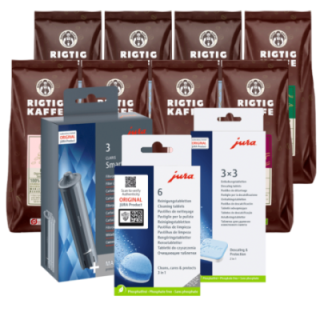 Jura Plejepakke - Claris Smart Inkl. 8x400g Rigtig Kaffe Organic