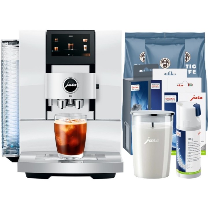 Jura Z10 (EA) Diamond White Espressomaskine Inkl. Pleje & 3kg Kaffe