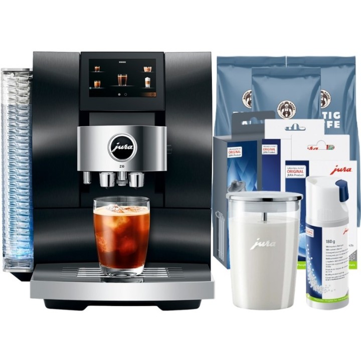 Jura Z10 (EA) Aluminium Black Espressomaskine Inkl. Pleje & 3kg Kaffe