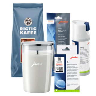 Jura Plejepakke - Claris Smart Inkl. Mælkebeholder & Kaffe
