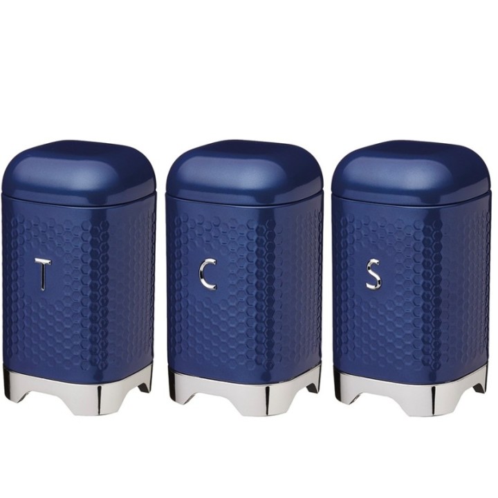 KitchenCraft Lovello Beholdere Navy 3 Stk