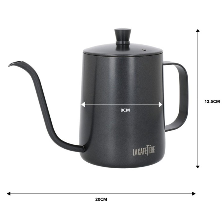 La Cafetière Gooseneck Kedel 0,6 L Sort