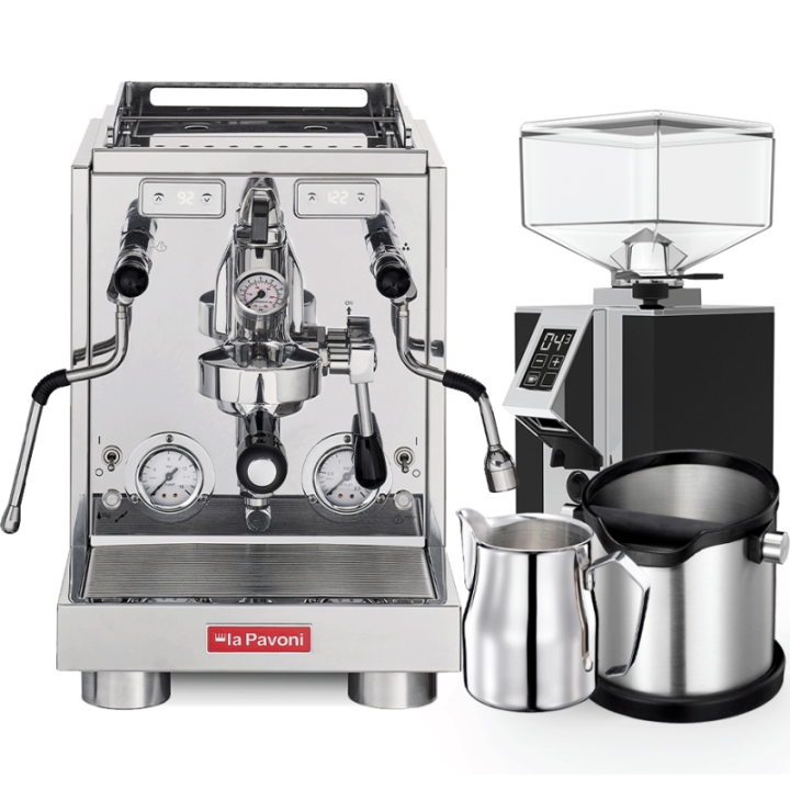 La Pavoni New Botticelli Specialty Inkl. Eureka Turbo, Baristaudstyr & Kopper
