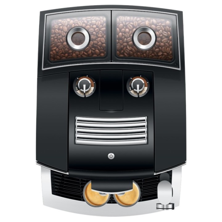 Jura J8 Twin (EA) Diamond Black Inkl. Mælkebeholder, Sirup & Kaffe